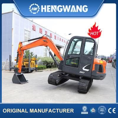 New Excavator 6t Mini Excavator with Imported Engine