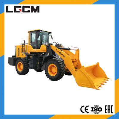 Lgcm 3000kg 3 Ton Wheel Loader with 1.7m3 2m3 2.5m3 Bucket