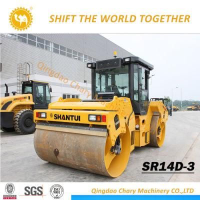 Factory Wholesale 14t Sr14D-3 Double Steel Wheel Vibratory Roller