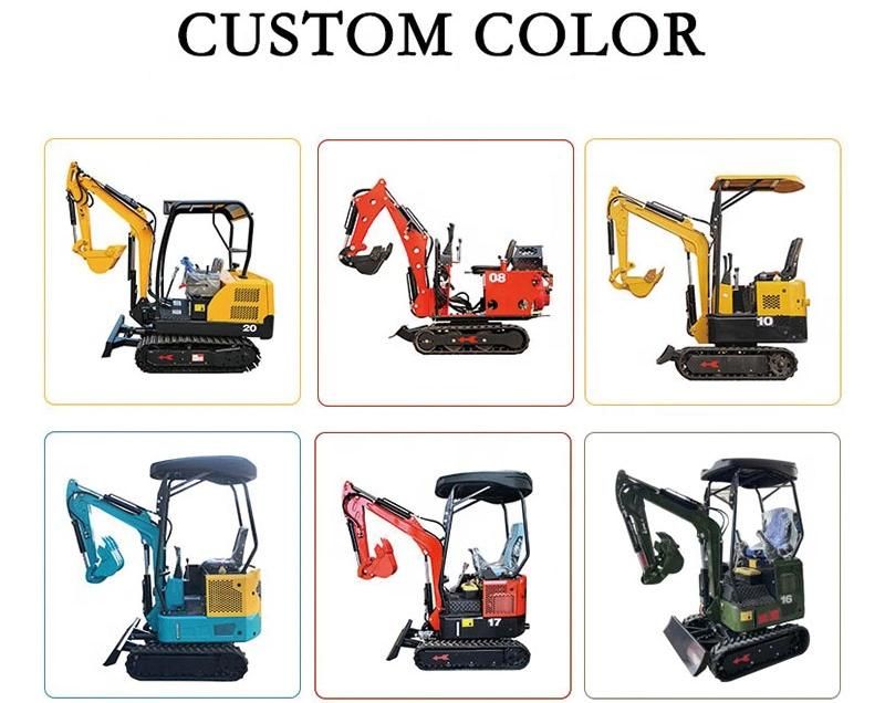 Hydraulic Crawler Backhoe Loader Mini Excavator Small Digger Excavators for Soil Digger