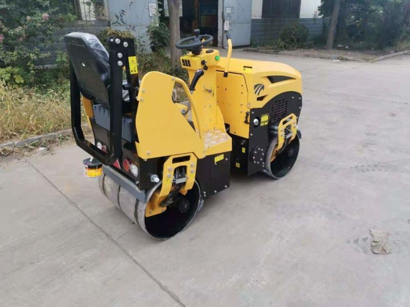 27.5 Inch1000kg Double Drum Diesel Gasoline Vibratory Road Compactor Roller