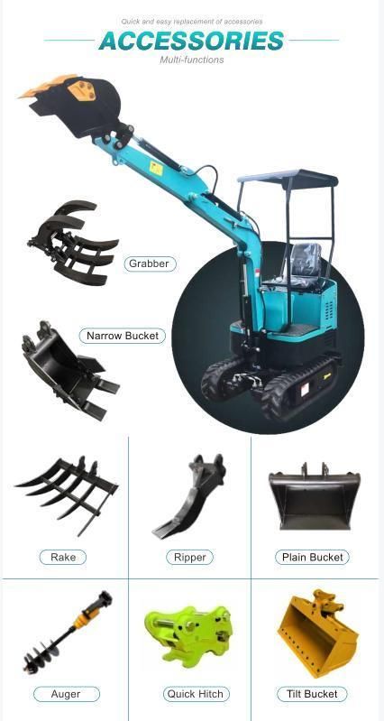 Ht-10b New Fast Delivery Mini Hydraulic Excavator with CE & ISO