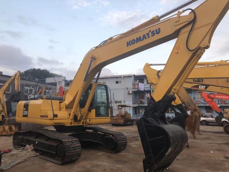 1m3 Bucket Size Japan Origin Used Komatsu PC220-7 22t PC220 PC200-7 Crawler Excavator