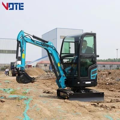 Factory Hot Sale Mini Excavator Digger 1.0 Ton 2000 Kg 2 Ton Small Mini Excavator with ISO CE Certificate
