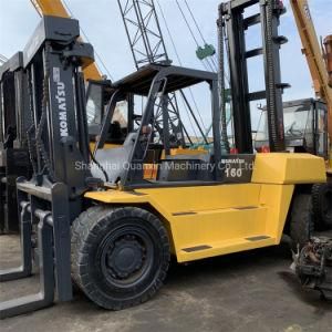 Original Motor Komatsu 16 Ton Fd160t Diesel Used Forklift on Sale