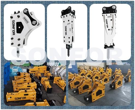 Silenced Hydraulic Hammer Rock Breaker for Excavator