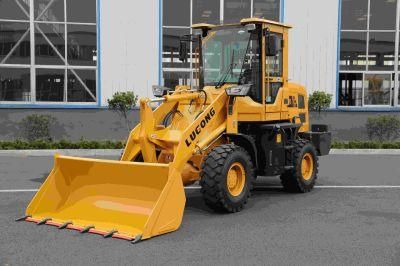 Lugong Hydraulic Energy Saving Small Wheel Loader with 65kw Wechai Engine