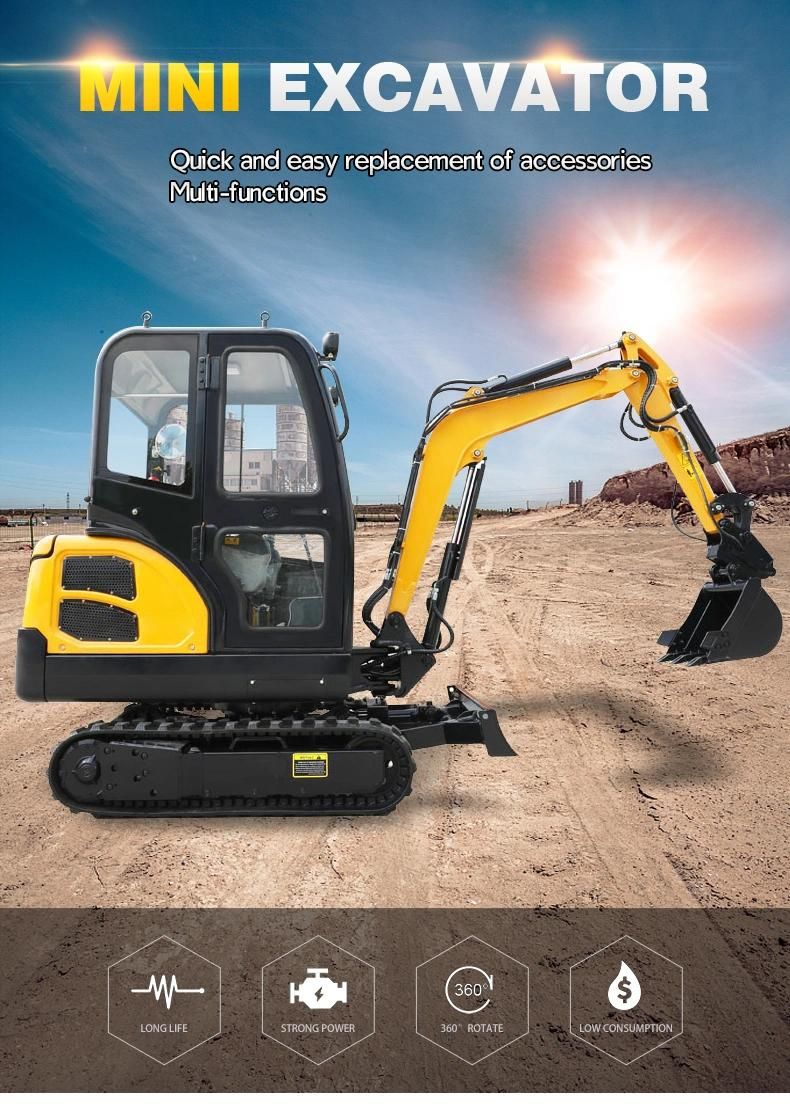 Mini Multifunctional Wheeled Excavator Household