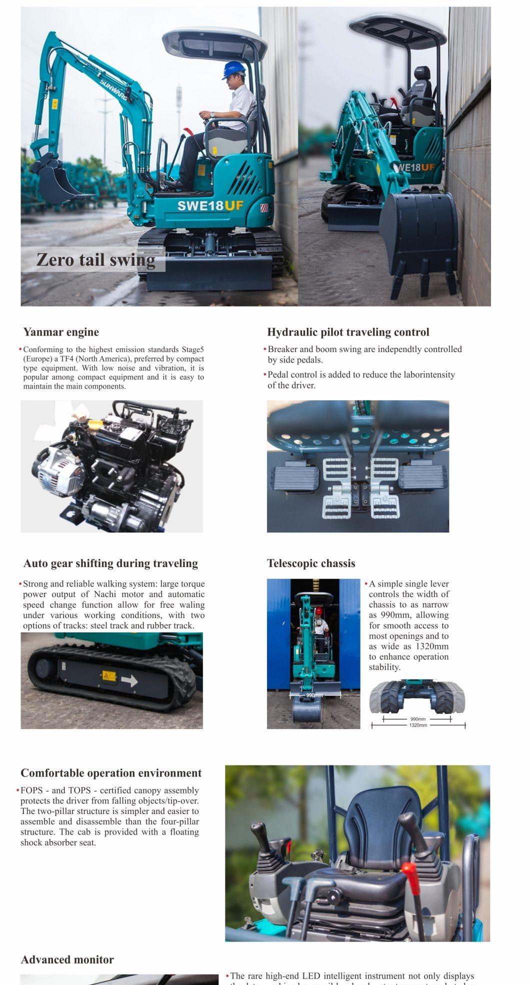 Sunward Swe18UF Excavator Mini Hydraulic Pump with Lowest Price