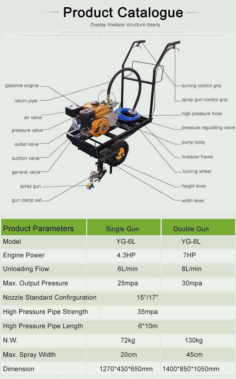 Cold Paint Spraying Spray Road Line Marking Machine Price