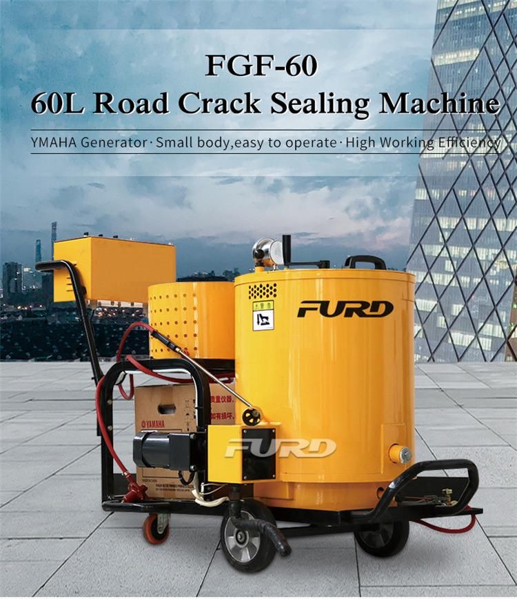 Hand-Push Small Gasoline Asphalt Crack Sealing Machine for Sale