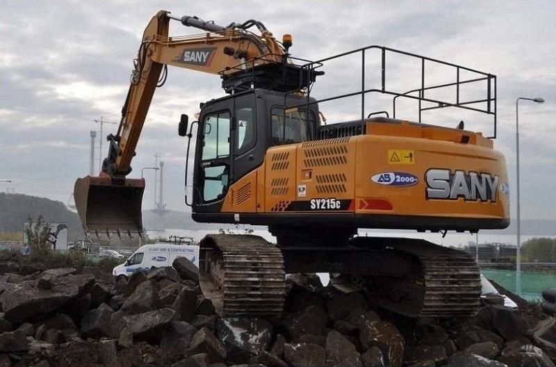 22 Ton Earthmoving Machine Sy215c Hydraulic Excavator with Isuzu Engine