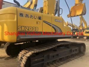Nice Condition Mechanical Operate Kobelco 20t Used Excavator Sk200d