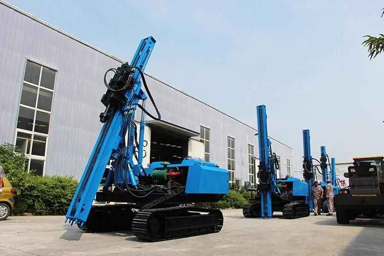 Hengwang Drop Hammer Crawler Mini Photovoltaic Solar Pile Driver for Sale