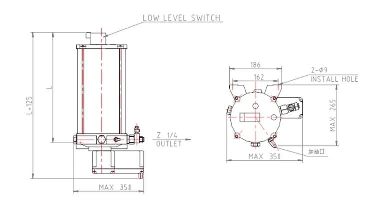 Auto Electric Lubricate Oil Injection Pump for Tower Crane Slewing Gear Ring