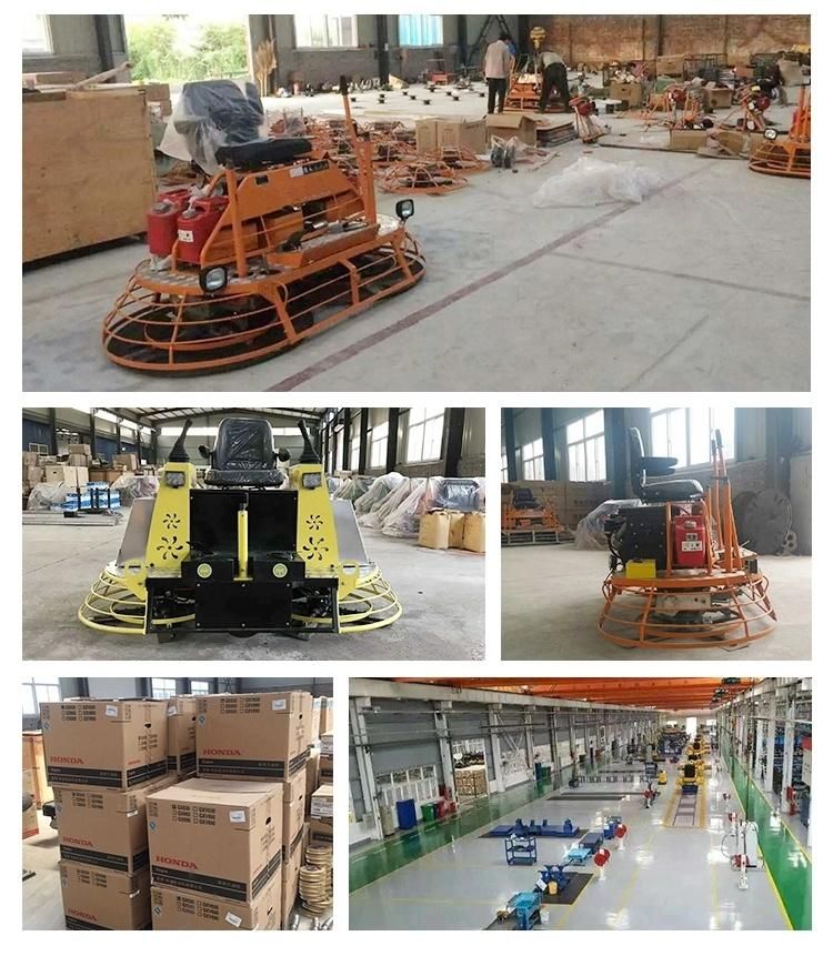 New Chinese Supply Gasoline Power Ride on Concrete Trowel Machine