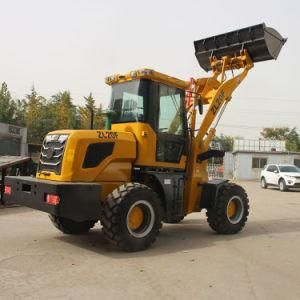4WD Zl20f Wheel Loader with Euro Grass Grapple for Sale