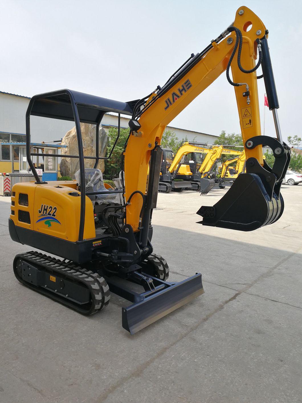 New Price of 2500 Kg Mini Excavator Small Crawler Hydraulic Diggers Equipped with Attachment Tools