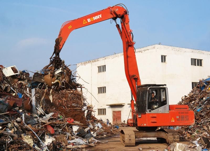 Bonny New Wzy28-8c 28 Ton Hydraulic Material Handler with Orange-Peel Grab Made in China