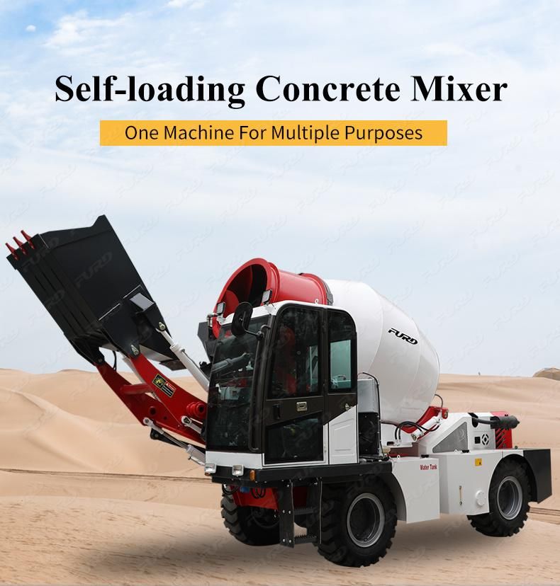 1.6 Cbm to 4cbm Self Loading Mobile Concrete Mixer Trucks