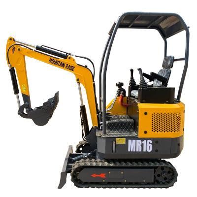 Japanese Yanmar Engine MR16 17 1.2ton Hydraulic Farm Mini Excavator