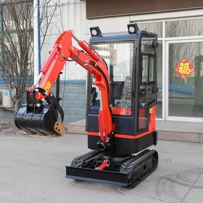 Excavator Small Bare Weight Mini Excavator 1 Ton Working Good Traction China Produced