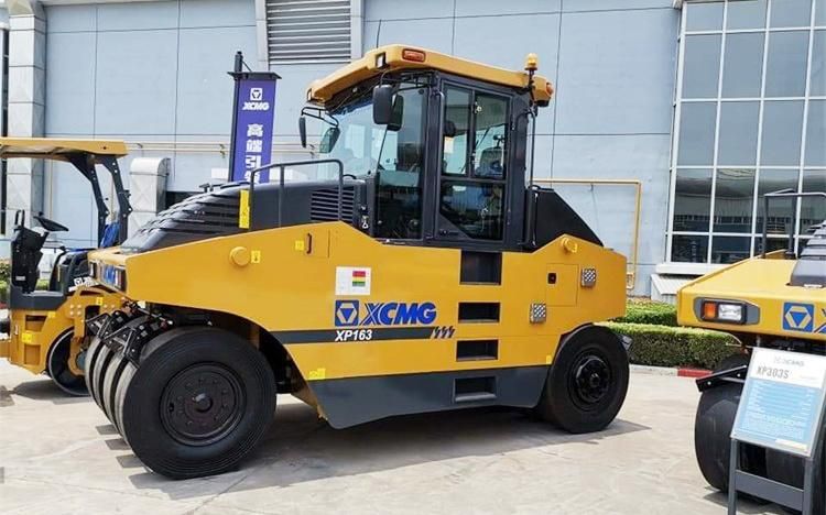 XCMG Official 16 Ton Static Road Roller XP163 China New Pneumatic Tire Roller for Sale