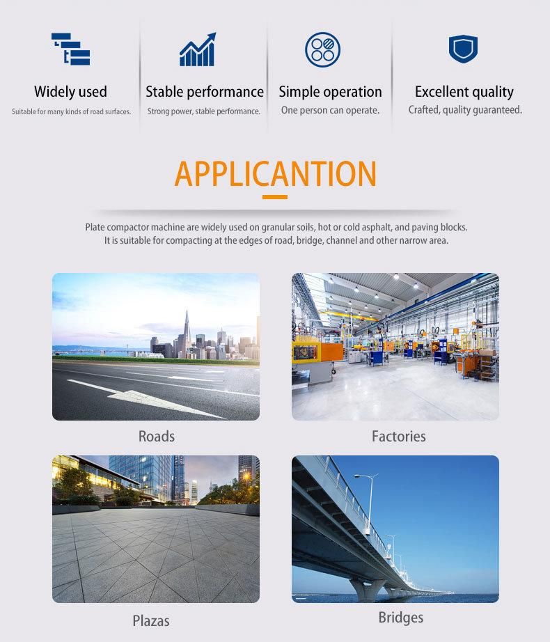 Gasoline Reversible Plate Compactor Top Quality Vibratory Plate Compactor Hot Sale Compactor Manufacturer