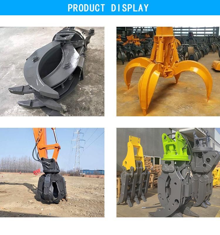 Grapple with Bucket Attachments for Grabbing Coal Sand Scrap Steel