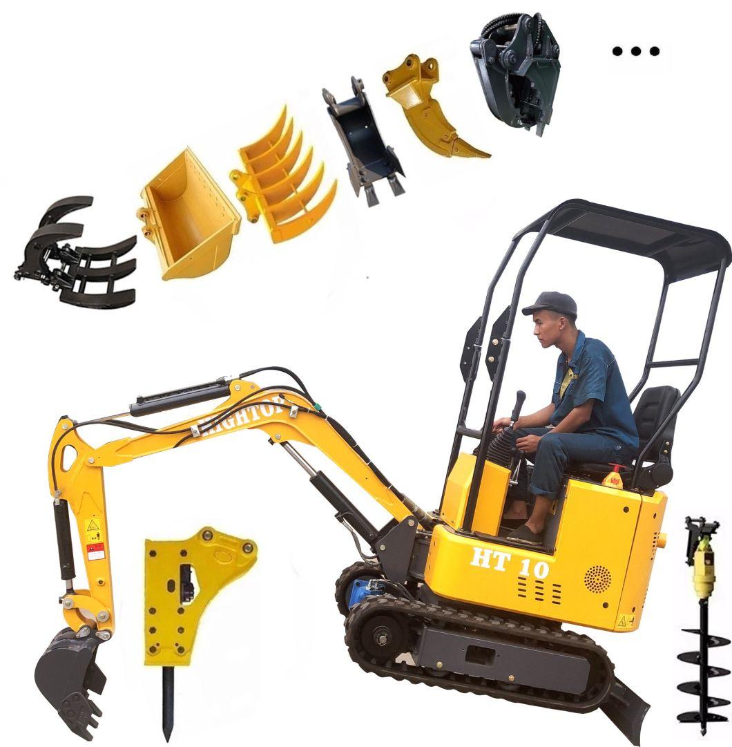 2021 Newest Best Cost 1ton Mini Hydraulic Engine Digger Excavator with 0.01m3 Capacity Bucket