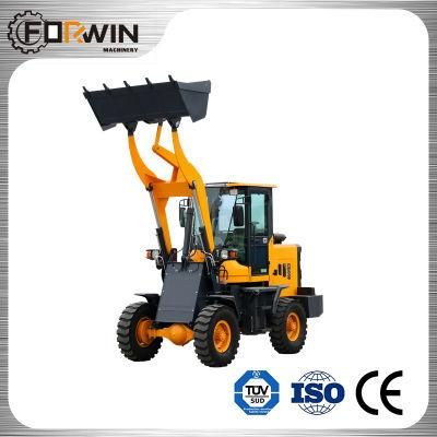 High Quality Construction Machinery Equipment Small Front End Shovel 1 T Compact Bucket Hydraulic Mini Wheel Loader Fw910b with CE