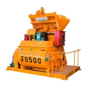 500L Double-Shaft Forced Type Portable Concrete Mixer