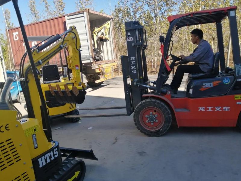 Hot Selling Ht10b Mini Excavator with Roof for Sale