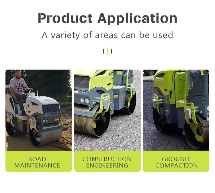 Light Compaction Equipment Double Steel Wheel Road Roller
