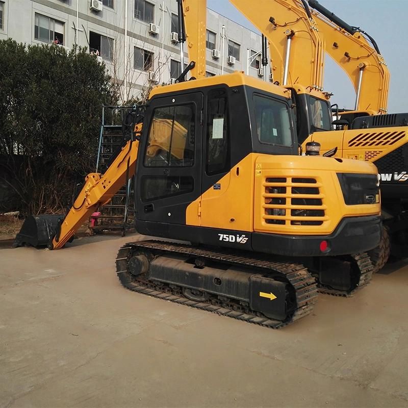 Famous Brand Hyu-Ndai 75vs 7ton Crawler Excavator in Good Condition with Low Price