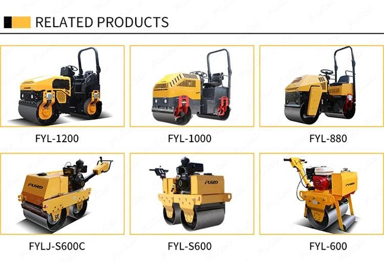 Hydraulic Road Roller 500kg Single Drum Manual Vibratory Roller Paver for Sale