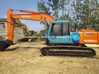 Good Condition 20ton Used Hydraulic Excavator Hitachi Ex200 Crawler Excavator