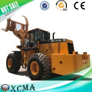 Hot Sale 12 Tons Wood Log Grapples Wheel Loader for Logging Forest/Logging Machinery