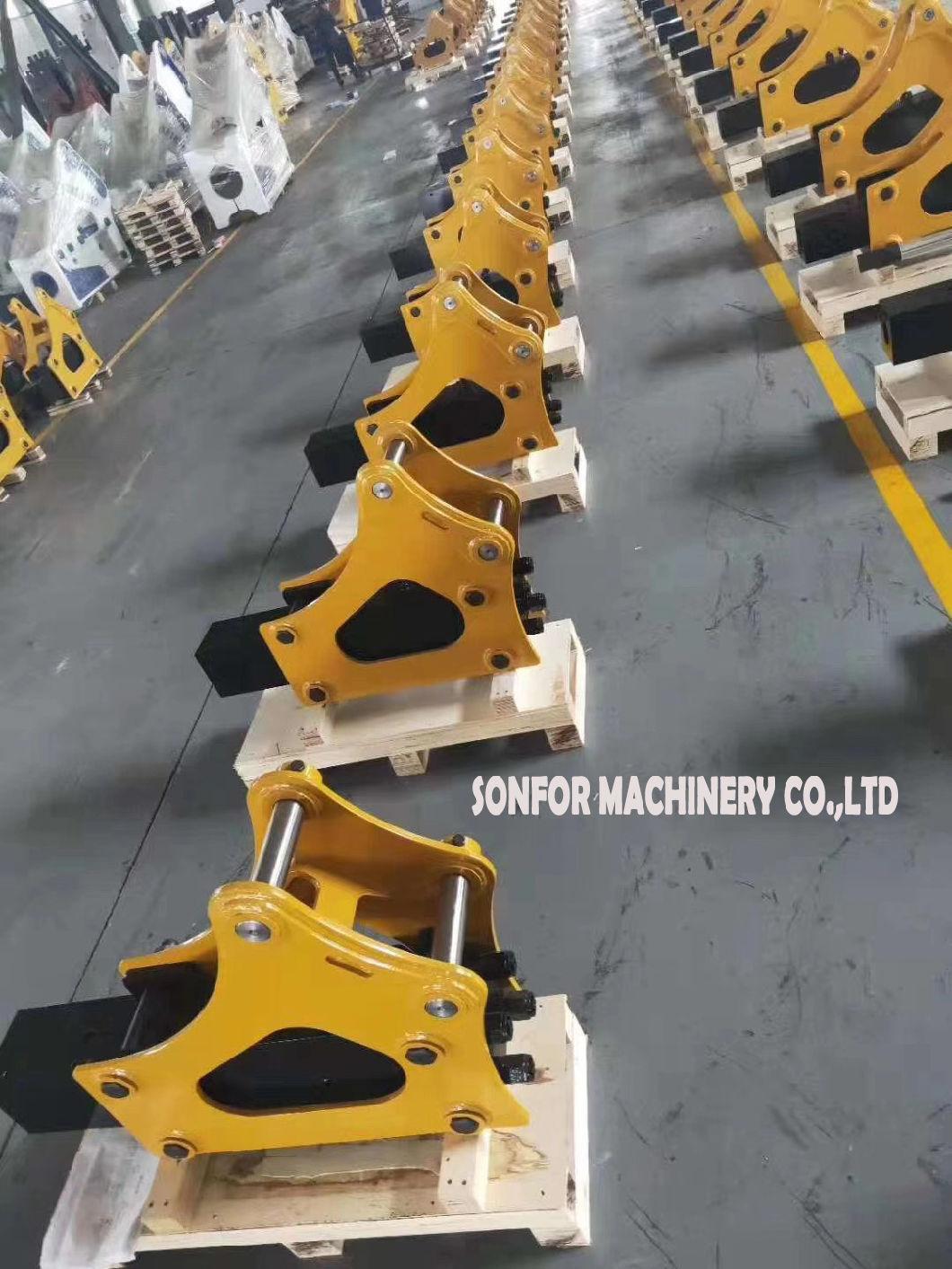 Side Type 9ton Hydraulic Breaker Hammer for Excavator Construction Work