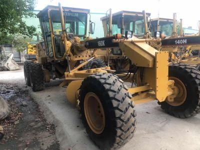 Used Cat 160K/140h/14h/14K /12K/12h Motor Grader/ Earthmoving Machine/ Cat Grader/ Japan Original/16 Tons