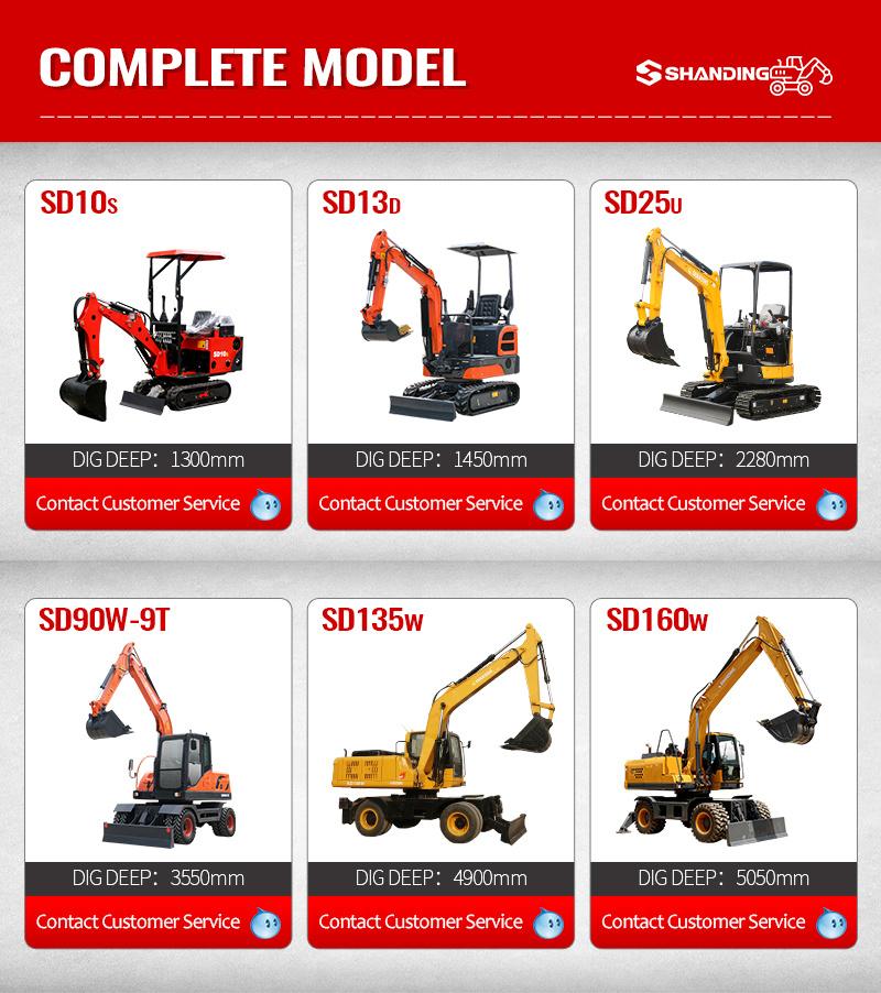 2 Ton Hydraulic Mini Diggers SD20u Mini Excavators