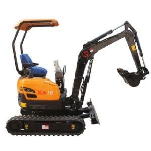 Low Price China Manufacturer Xn16 1.5ton Mini Excavator for Farm