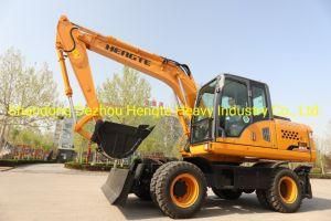 Ce Hydraulic Wheeled Excavator Made in China