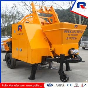 40 M&sup3; Capacity High Efficiency Trailer Concrete Pump with Mixer