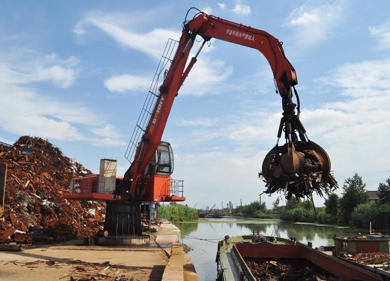 Bonny Wzd46-8c Stationary Electric Hydraulic Material Handler for Feeding Scrap Crusher at Steel Mill