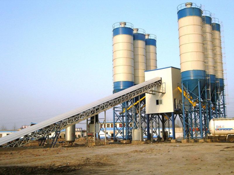 Chinese Famous Hzs60f 75m3/H Concrete Batching Mixing Plant in Philippines