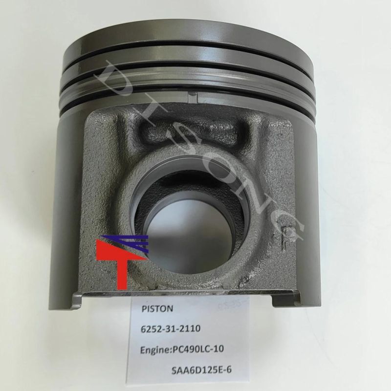 High-Performance Diesel Engine Parts Piston 6252-31-2110 for Engine PC490LC-10 SAA6d125e-6 Wa470