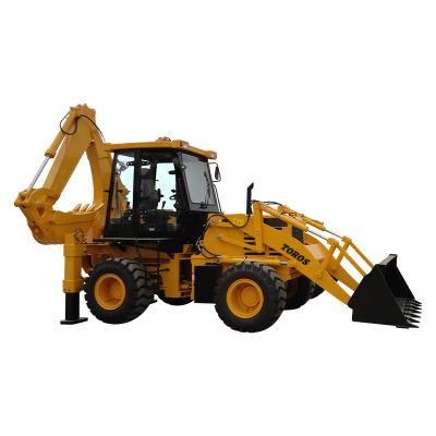 China 7 Ton Wheel Loader Top Loader Farm Tractor Backhoe Retroescavadoras with Best Price on Sale