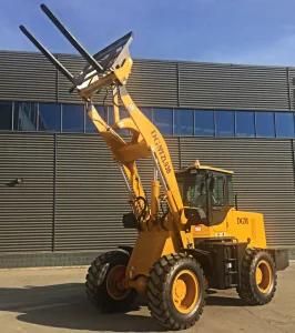 Supply CE Approval Front End Loader with Forks, Quick Change Device, Joystick, Hydraulic Torque Converter