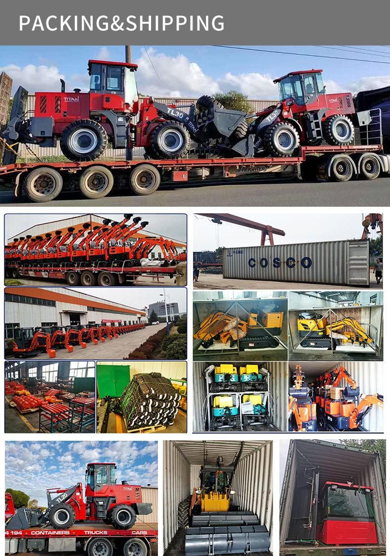 230mm Mining Excavator TITANHI Nude in Container bulldozer crawler excavators